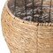 Woven Round Flower Pot Planter Basket with Leak-Proof Plastic Lining